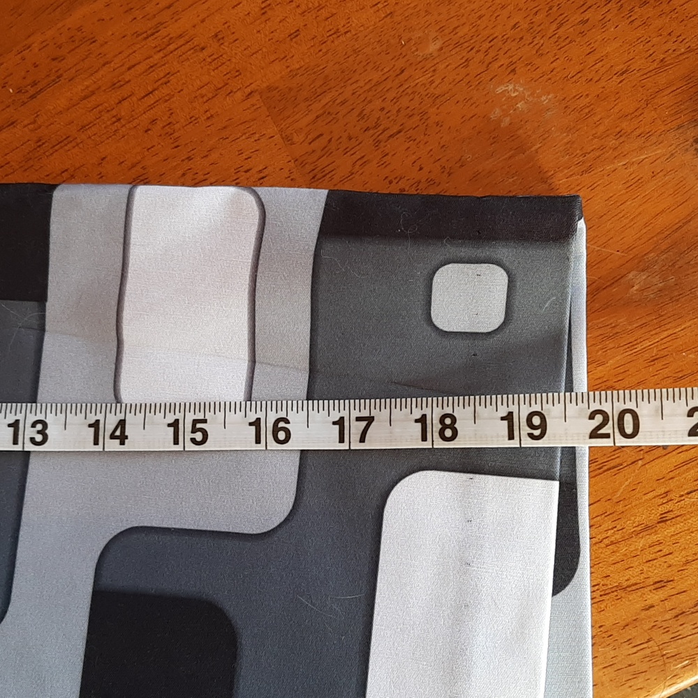 Vintage ABS Allen Schwartz Geometric Skirt Sz 12 Blk/Gray/White - Picture 4 of 6